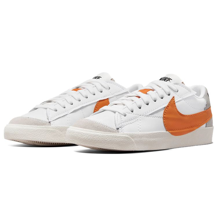 Nike Blazer Low 77 Jumbo White Alpha Orange Мужские кроссовки Grey-Fog Sail DN2158-100
