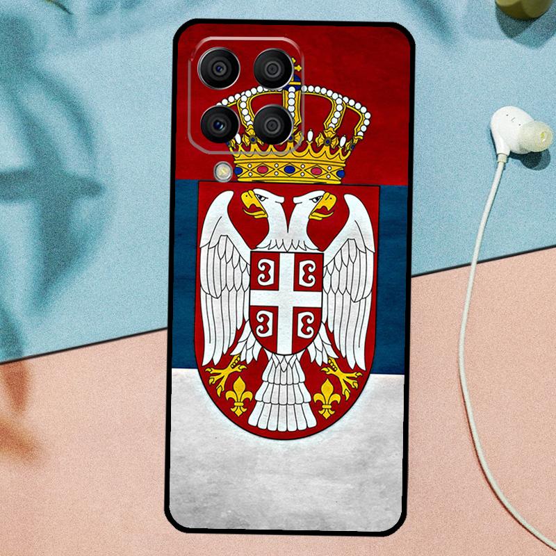 Флаг Сербии для Samsung Galaxy M53 M33 M11 M21 M31 M12 M13 M14 M15 M35 M34 M54 M32 M52 M06 M16 M55 Чехол