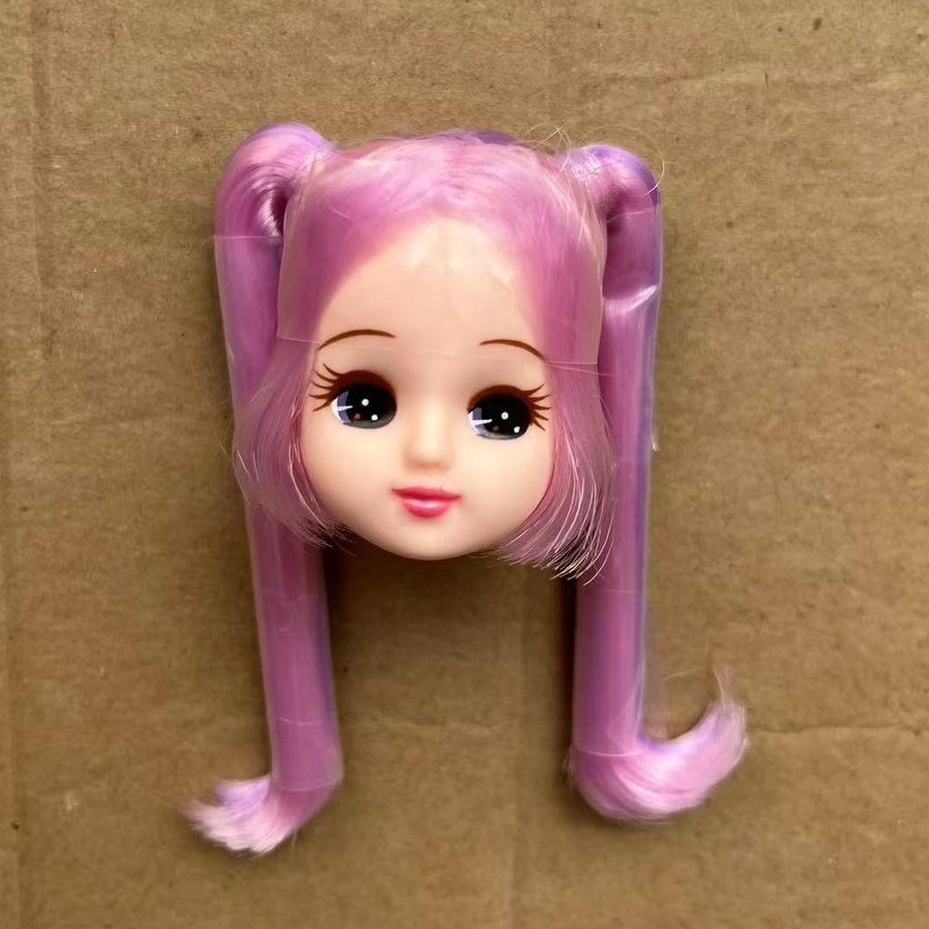 Jenny Long Hair Doll Heads Licca Colorful Soft Hair Heads DIY Doll Decors Figures Girl Collective Gifts Toys