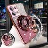 Чехол-держатель для телефона с блестками и кристаллами для Samsung Galaxy A55 A14 A24 A34 A54 A04 A15 A25 A35 A05S, подставка-кронштейн, мягкий чехол