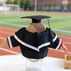 30cm Plush Bear Graduation Costume, Multi-color Doll Graduation Gown & Cap Decorative Accessories