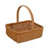 Imitation Rattan Picnic Basket Vegetable Fruit Picking Flower for Candy