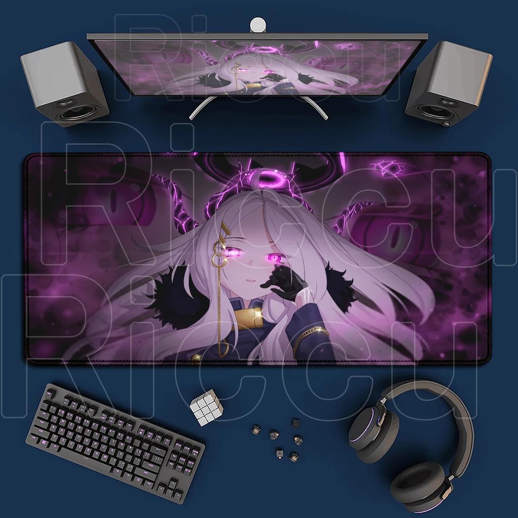 Игровой Blue Archive Кавайная Сорасаки Хина Коврик для мыши Нескользящий коврик для клавиатуры компьютера Большой резиновый аксессуар для ПК Ковер для офисного шкафа