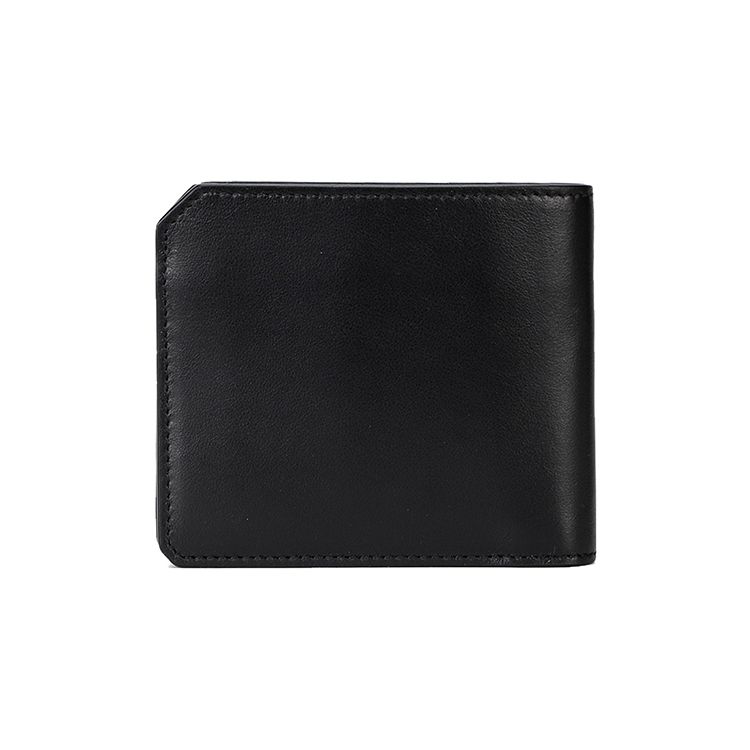 Montblanc Meisterstück Двойной складной кожаный кошелек Мужские кошельки Черный 124089