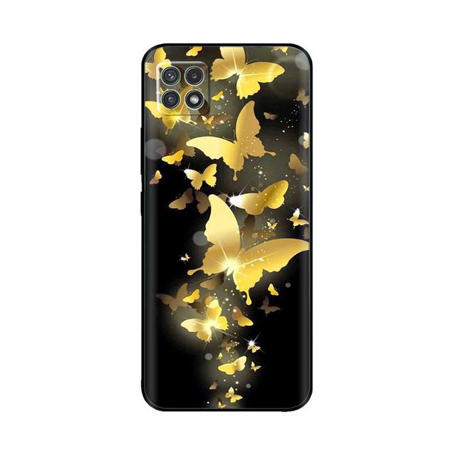 Чехол для Samsung A22, силиконовый мягкий чехол из ТПУ для телефона Samsung Galaxy A22 5g 4g Galaxya22 A 22, защитный бампер с цветочным принтом