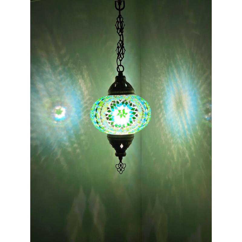 Абажур ручной работы Турецкая марокканская красочная мозаика из стекла Античная лампа Мозаичная лампа Османская аутентичная люстра Старинная лампа Ночная лампа,