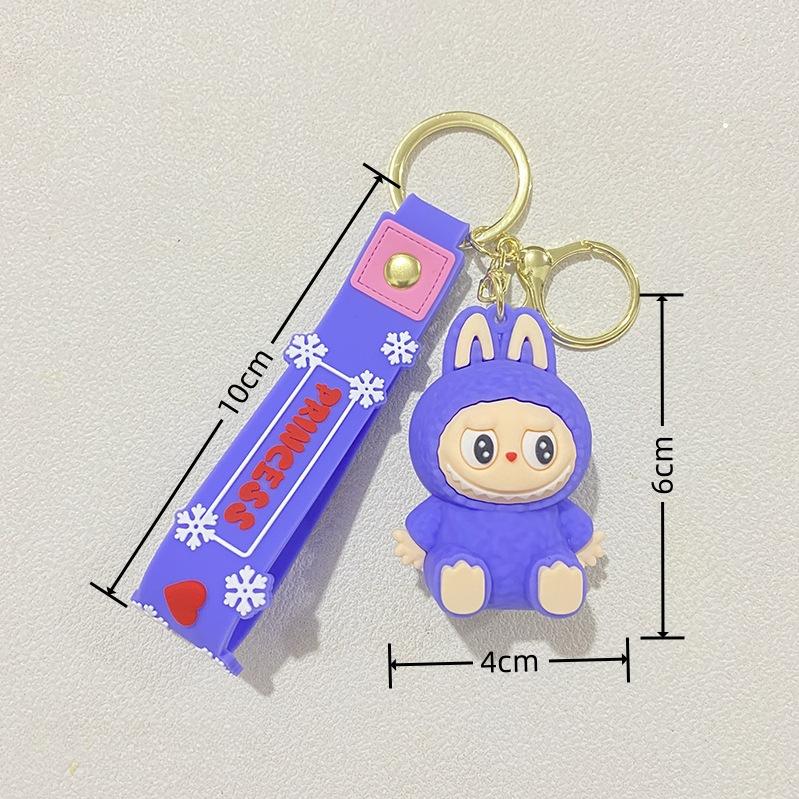 Лабу Милый Новый Кроссдрессинг Лабубу Сидячий Милый Серия Брелок Автомобиль Рюкзак Кукла Подарок Брелок