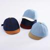 Baby Short Brim Duck Tongue Cap Patchwork Denim Infant Toddler Baseball Cap Summer Adjustable Kids Sun Visor Hat
