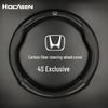 Car Steering Wheel Cover for Accord, CRV, XRV, Vezel, Spirior, and Crider - Carbon Fiber