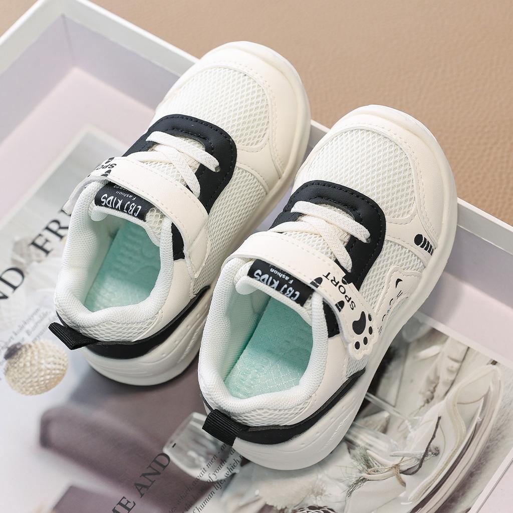 Little kids' Velcro closure mesh walking shoes, breathable athletic shoes, new summer style2026Baby shoes versatile sneakers