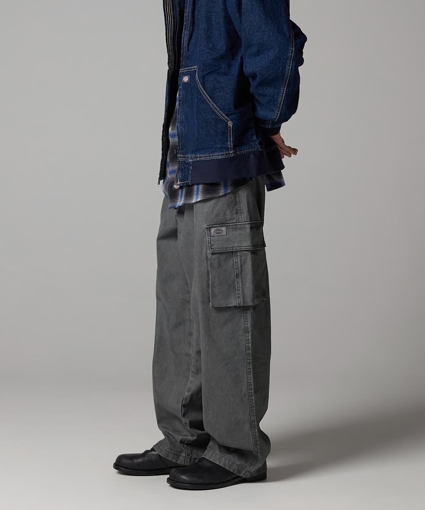 Dickies Брюки-карго из стираного холста с уткой, цвет угольный