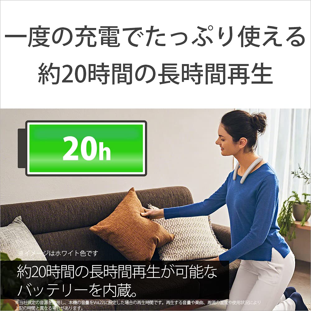 Sony Беспроводной шейный динамик Беспроводной с двумя микрофонами для использования в водонепроницаемых условиях с микрофоном Time 20 Multipoint модель темно-серый HC