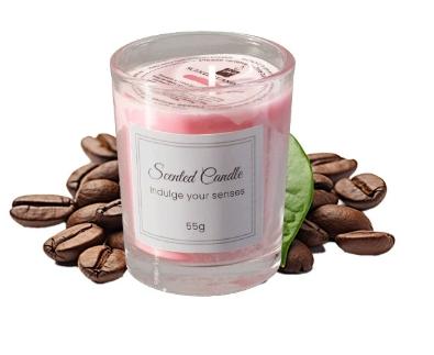 Hot Sale High Quality Handmade 55g Natural Soy Wax Candles for Home Decoration Valentine's Day Scented Vanilla Candles