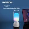 HYUNDAI Portable Outdoor Bluetooth Speaker with Ambient Camping Light