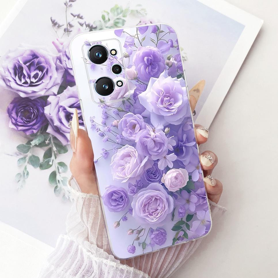 Flower Butterfly Bow Pattern Casing For Realme GT2 GT Neo2 Neo 3T Back Cover Soft Silicone Phone Case RMX3371 RMX3370 RMX3310