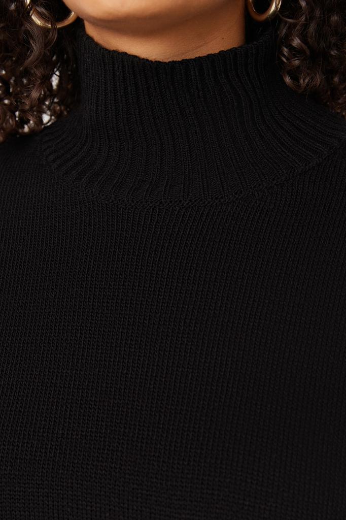 Женская мода, новый свитер больших размеров, водолазка с корицей, трикотаж с низкими плечами, свитер