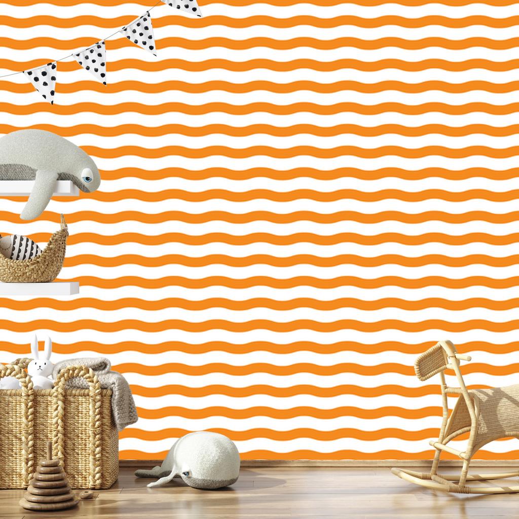 White and gold striped wallpaper for living room and bedroom 50x1000