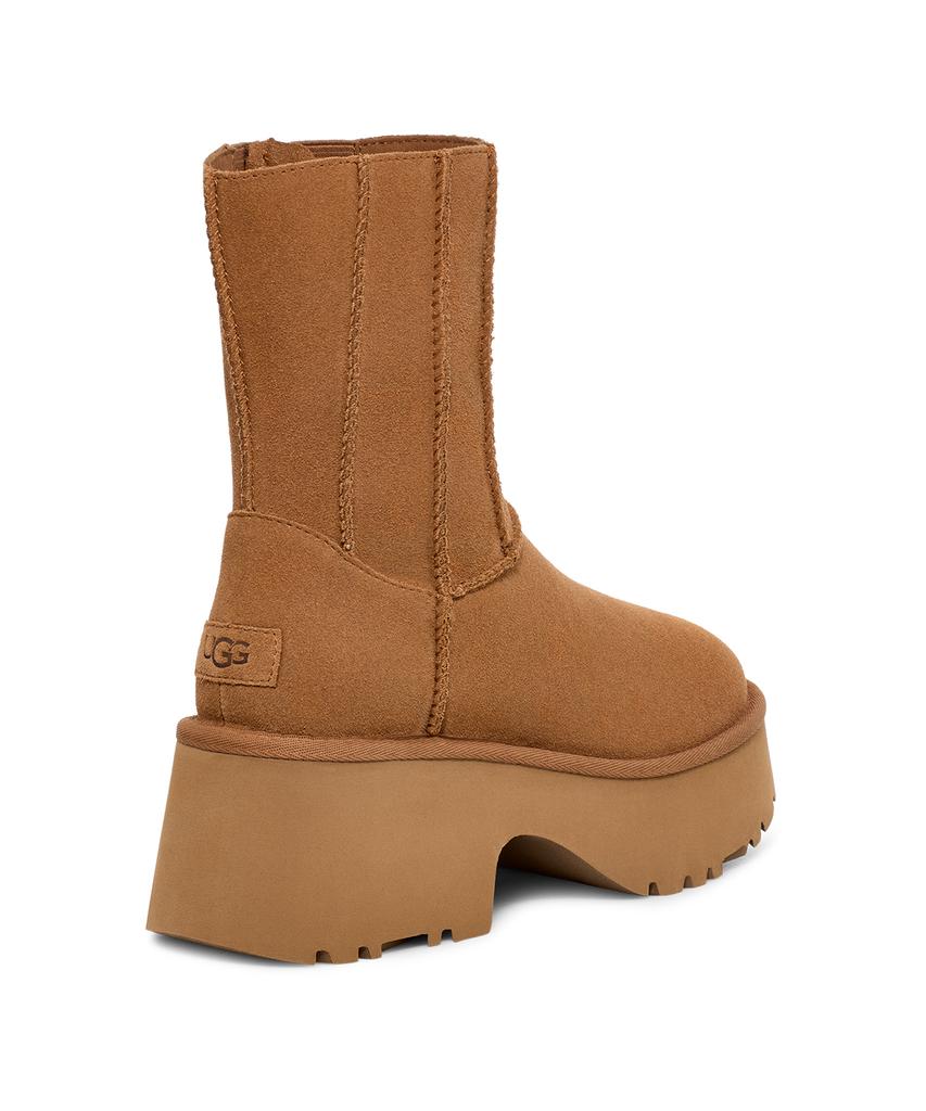 Ugg [Women] Chunky Zipper Heel Boots (Classic Twin Seam New Heights) - Chestnut / 1158313Che
