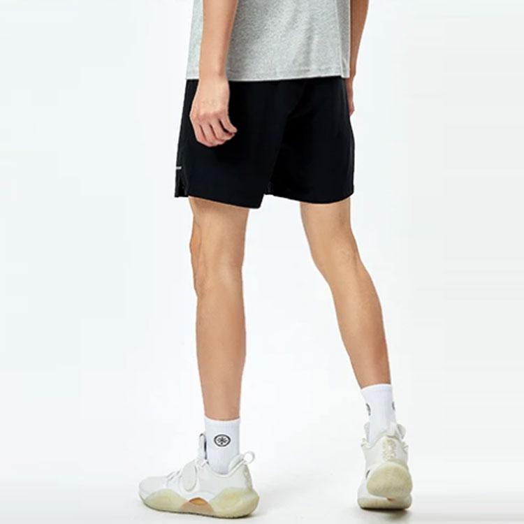 Li Ning Wade Series Printed Quick-Dry Loose Fit Drawstring Shorts Men Shorts Black AKSR355-1