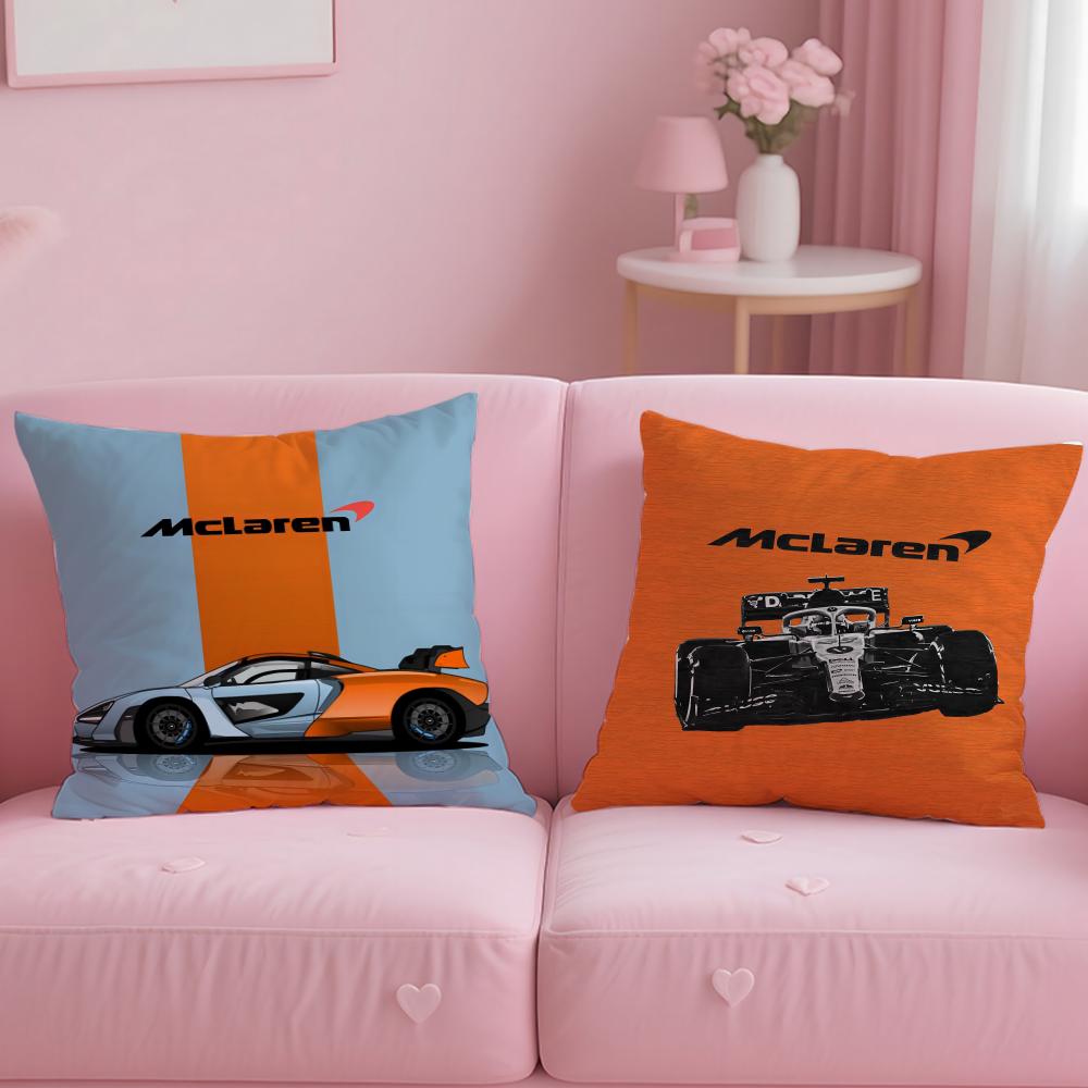 Классический автомобильный бренд McLaren Наволочка Мягкая и Легко стирающаяся – Универсальная для Дивана, Кровати, Путешествий и Офиса