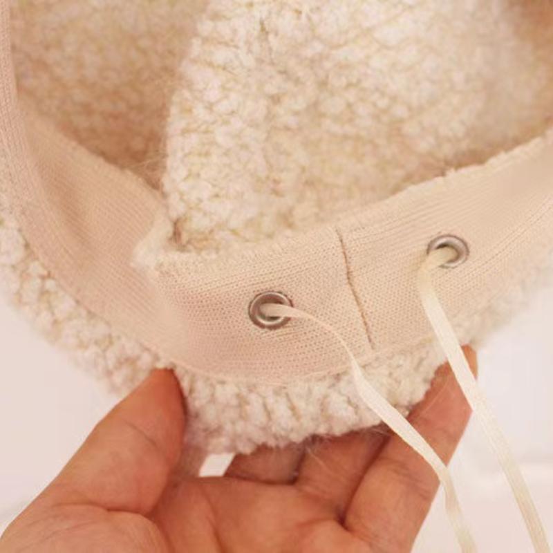 Harajuku Sweet Lolita, милый овечий ушной плюшевый берет из овечьей шерсти для женщин и девочек, шапка для косплея, зимние теплые головные уборы, украшение