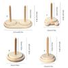 Rotating Wood Yarn Holder for Knitting and Crocheting Project Light Weight Portable Wood Yarn Dispenser Yarn Spool Stand