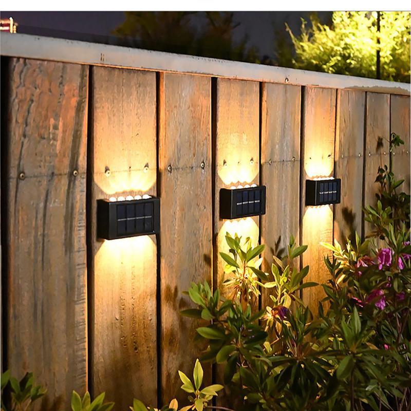 Solar Wall Lamp Outdoor Garden Lamp Waterproof Up and Down Luminous Lighting