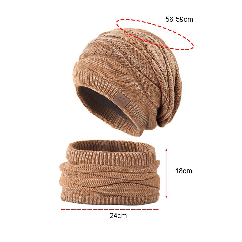 Теплая шерстяная шапка, женская вязаная шапка, осенне-зимняя мужская шапка Skullies, лыжная шапка, шарф, комплект, Балаклава, маска, капот Gorras, уличные кепки