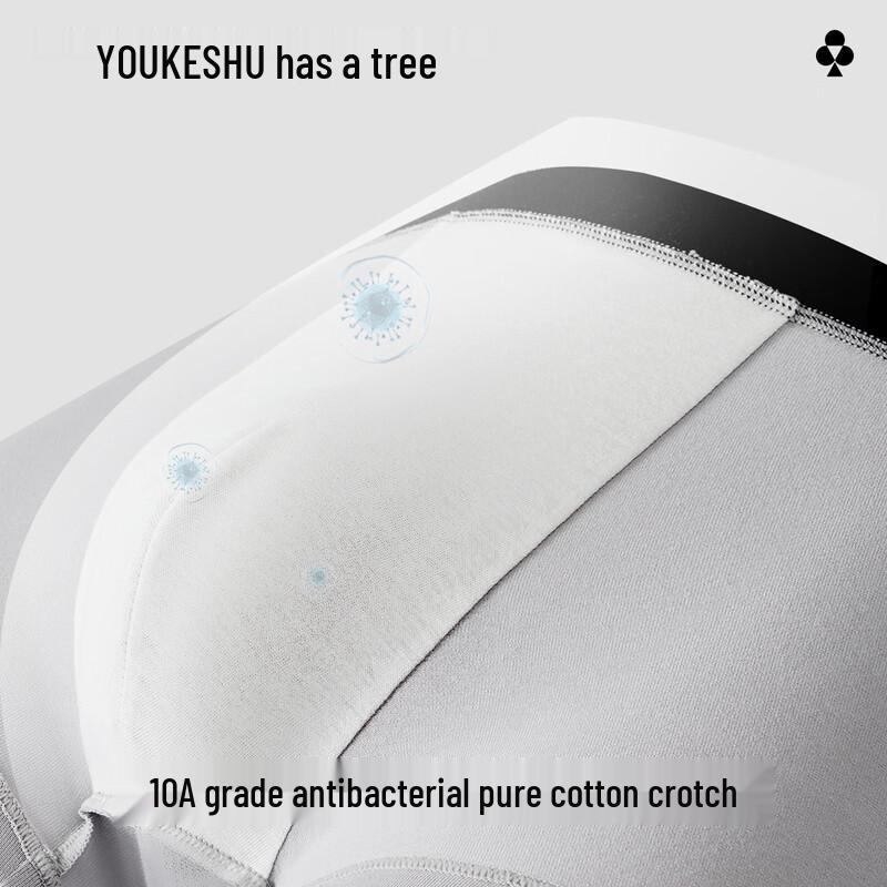 Мужские хлопковые антибактериальные боксеры-брифы Youkeshu