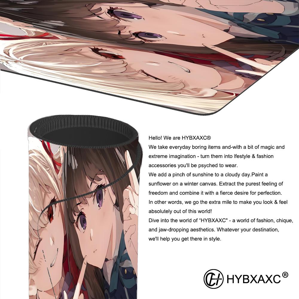 Игровой коврик для мыши Lycoris Recoil, милый HD коврик для стола, расширенные игровые коврики для клавиатуры, большой 90x40 см, XXL игровой коврик для мыши