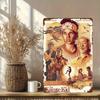 Хисун Жестяная табличка HD Жестяная табличка Винтажная Фильм «Парень-каратист» Ретро Металлическая жестяная табличка для декора домашней стены