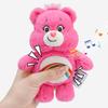 Care Bears Rainbow Keychain Plush Toy, Super Cute Backpack Ornament, Cell Phone Strap, Hanging Ornament, Birthday Gift, 15cm (Color: Pink)
