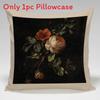 Retro American Style Throw Pillowcase With Linen Fabric For Lounge And Couch Decor
