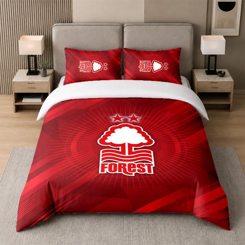3Pcs Bedding SetNottingham Forest Soft Bed Sheet and Two Pillowcases Home Bedroom Decor