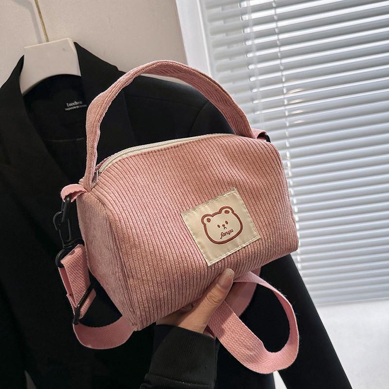 Trendy Corduroy Handbag For Women Fashionable Casual Crossbody Bag 2023 Design