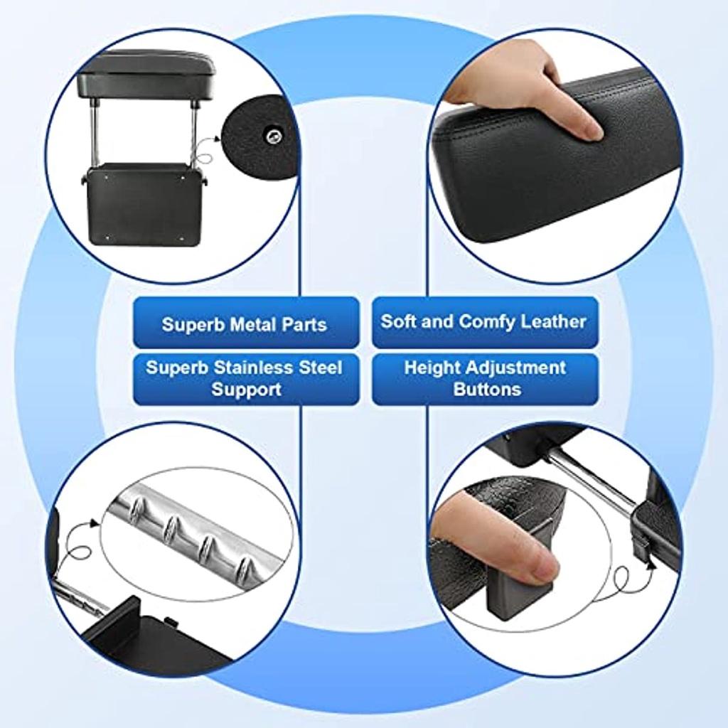 Автомобильный подлокотник, подставка для локтя, удлинитель подлокотника, органайзер для хранения консоли, универсальный подходит для большинства автомобилей