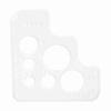 Clear Acrylic Circle Corner Hole Stitching Template Stencil Leather Positioning Tool