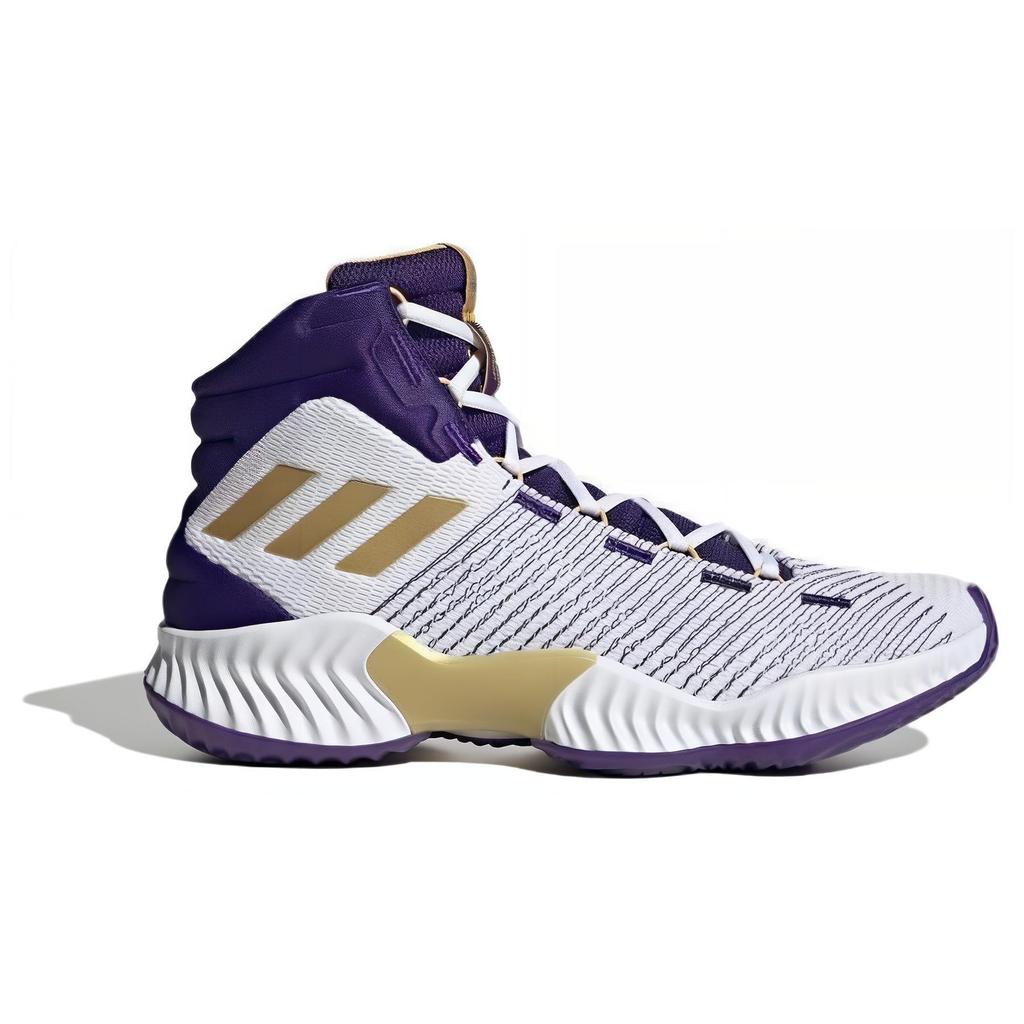 Новые Adidas Pro Bounce 2018 'Белый Фиолетовый' IG4495