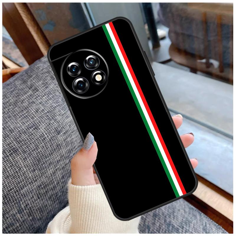 Италия Italia Национальный флаг Чехол для OnePlus 13 15 13R 13T 12 12R 11 9 10 Pro 10T 8T Nord 5 CE 2 3 4 Lite N20 N30 Coque