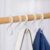8Pcs S-Shaped Anti-Fall Plastic Hooks Strong Load Bearing Rust-proof Multi-purpose Shower Curtain Hooks