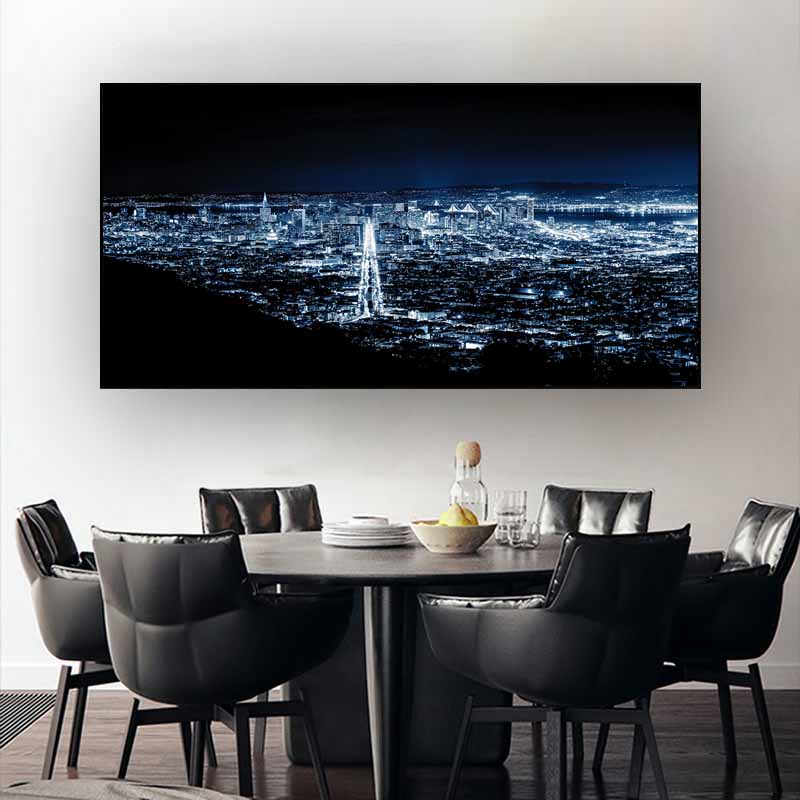 Горизонт Торонто, пейзаж, настенные художественные постеры и принты, черно-белые, вид на город Торонто, холст, живопись, художественные фотографии, домашний декор