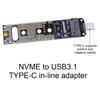 Адаптер M.2 NVME SSD к USB 3.1 16 ТБ Кардридер M.2 NVMe к USB Поддержка UASP TRIM для 2280 2260 2242 2230 SSD Только для M.2 NVME