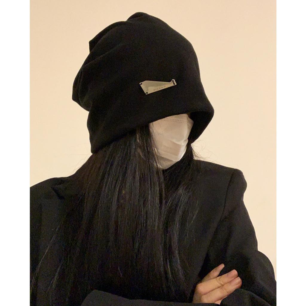 Большой Обхват Головы, Шапка-Бини, Женская Шапка, Осень и Зима, Шапка-Капюшон, Теплая Шапка, Шапка-Носок