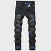 Мужские рваные джинсы Cross-Border Slim Fit из денима