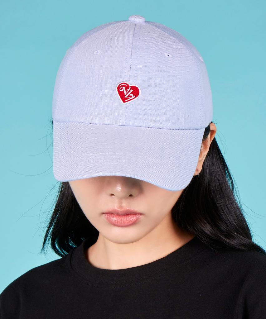 Бейсболка оверсайз с логотипом Bajal Heart из ткани оксфорд (3 цвета)