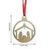 Nativity Scene Ornament, Christmas Ornaments New Year Santa Butt Bell Ornament Funny Christmas Ornament Decorations Christmas