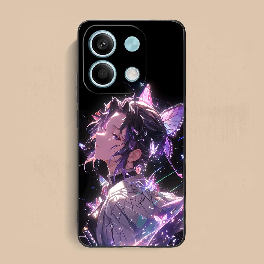 Demon Slayer Shinobu Phone Case for Xiaomi Redmi Note 14 13 12 11 A5 3 2 1 Pro Plus 4G 5G Colour Printing Pretty Luxury Cover