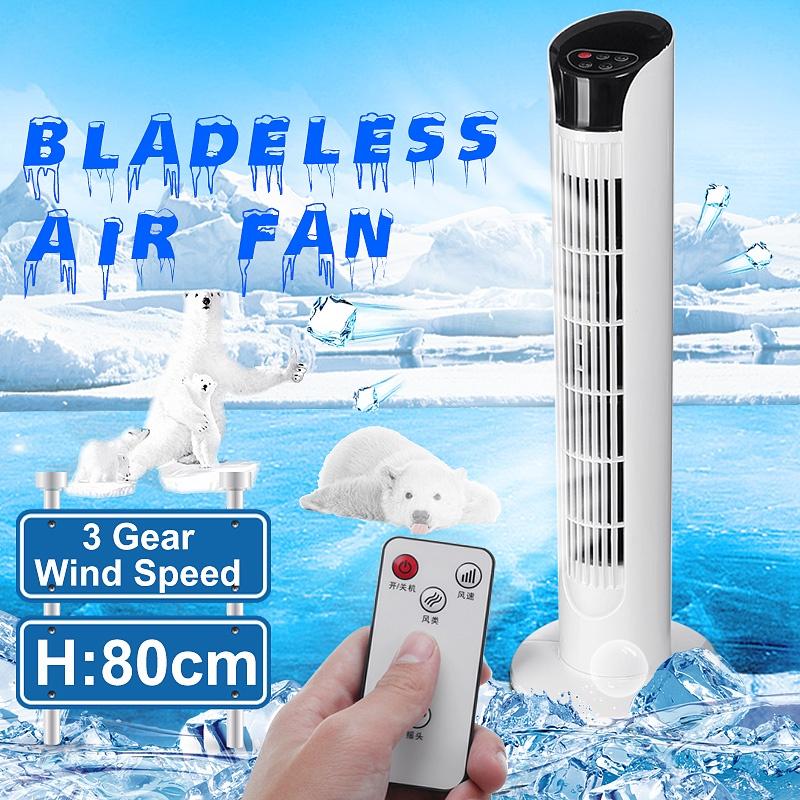 220V Conditioning Ventilator Air Conditioner Cooling Fan Air Cooling Tower Floor Bladeless Fan Electric Fan Remote Timer