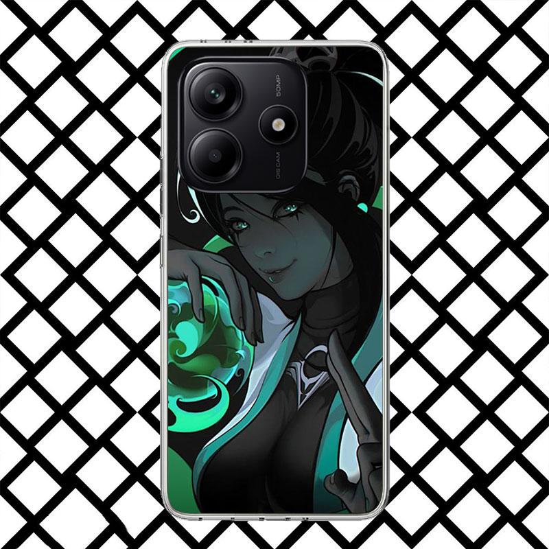 Крутой чехол для телефона Valorant для Xiaomi Redmi Note 15 14 14S 13 12 12S 11 Pro Plus 11E 11T 11S 10S 5G Мягкий чехол Fundas Redmi N