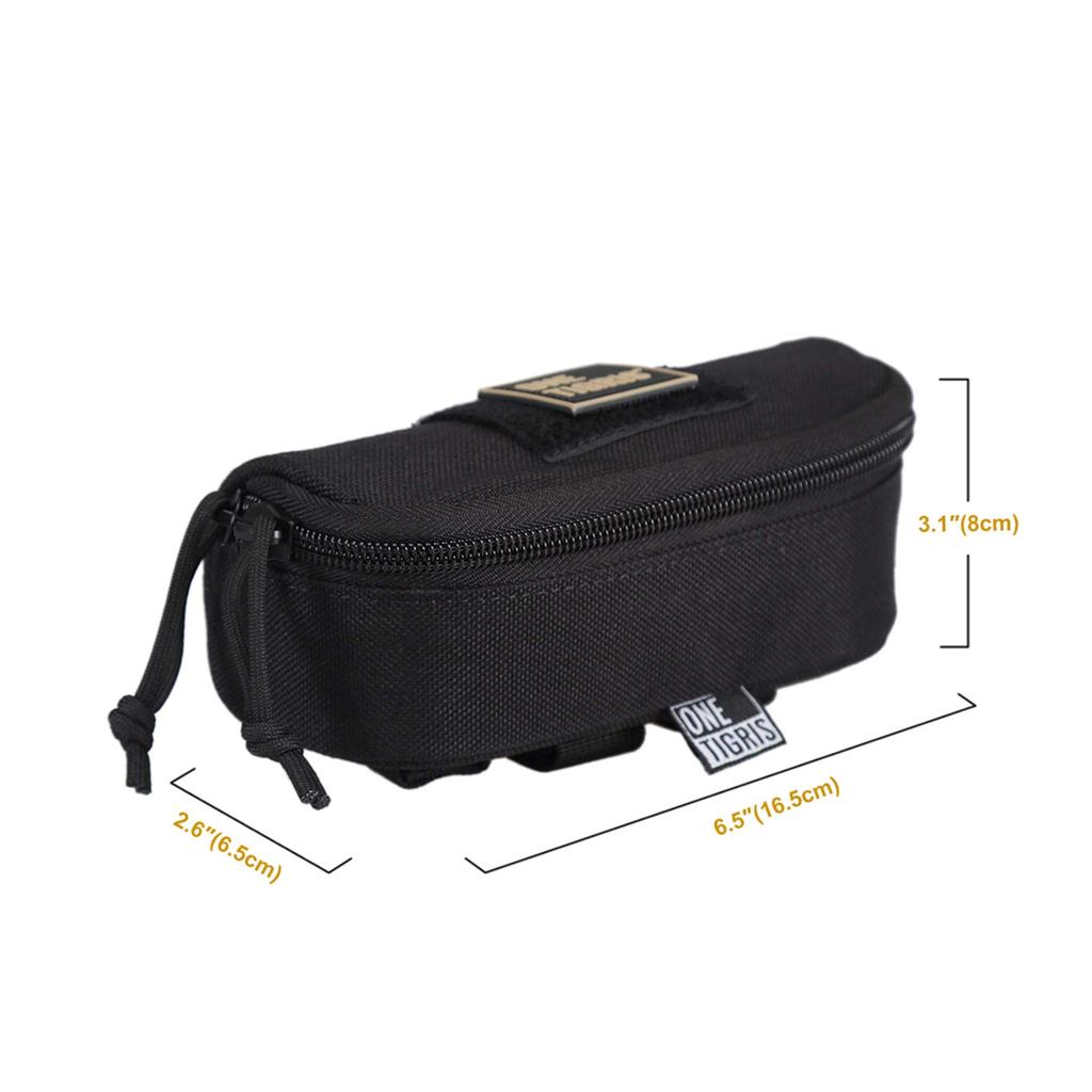 Футляр для солнцезащитных очков Футляр для очков Футляр для очков Футляр для очков Футляр для очков Футляр для аксессуаров Крючок и ремень в комплекте MOLLE [ONETIGRIS] и т. д.. (черный)